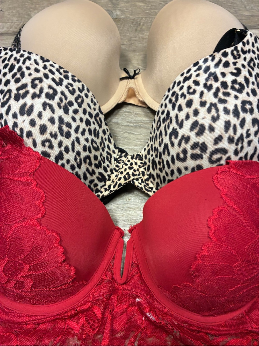 Joyspun Gillian O’Malley Marilyn Monroe 3 Underwired Bras Lace Push Up Lined - Picture 3 of 10